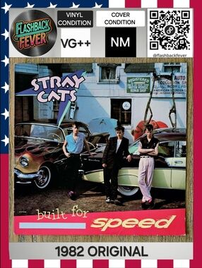STRAY CATS•Built For Speed•1982 US (#St 517070) Carrolton Pressing